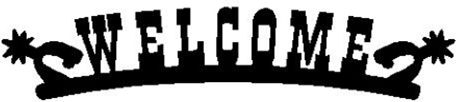 Arched Welcome Sign Spurs