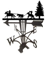 CALF ROPERS METAL WEATHERVANE