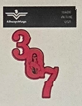 307 Diagonal Bronc Pink - Vinyl Decal