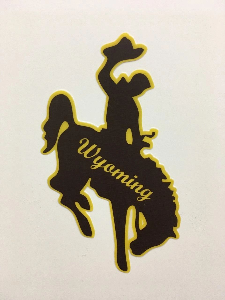 Bronc Wyoming Brown & Gold - Decals