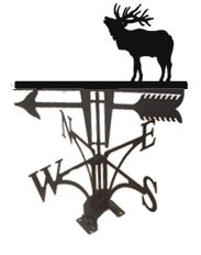 BULL ELK 1 METAL WEATHERVANE