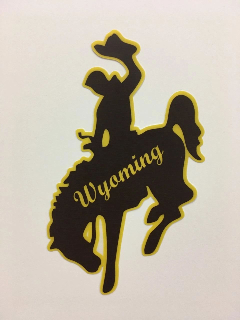 Bronc Wyoming Brown & Gold - Decals
