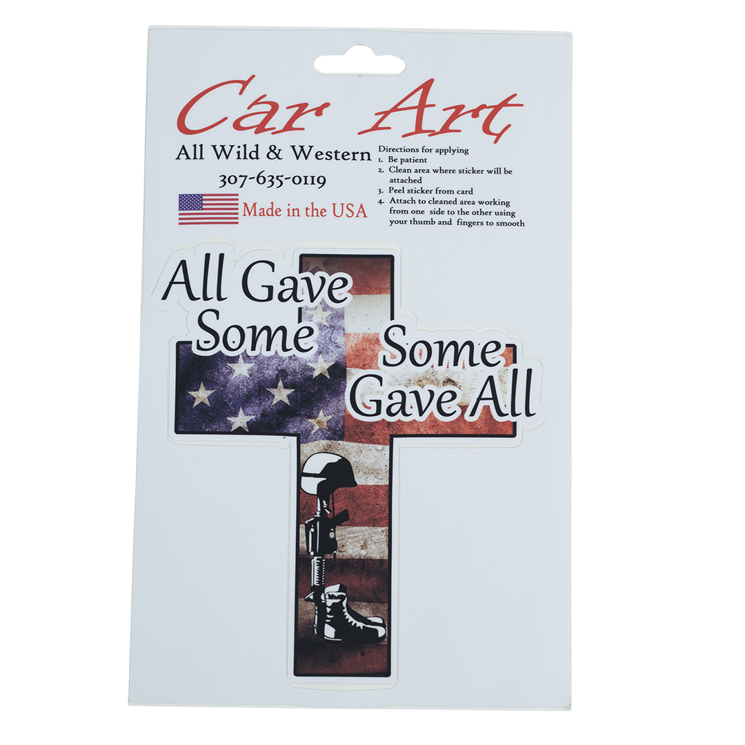 All Gave Some Cross - Vinyl Decal