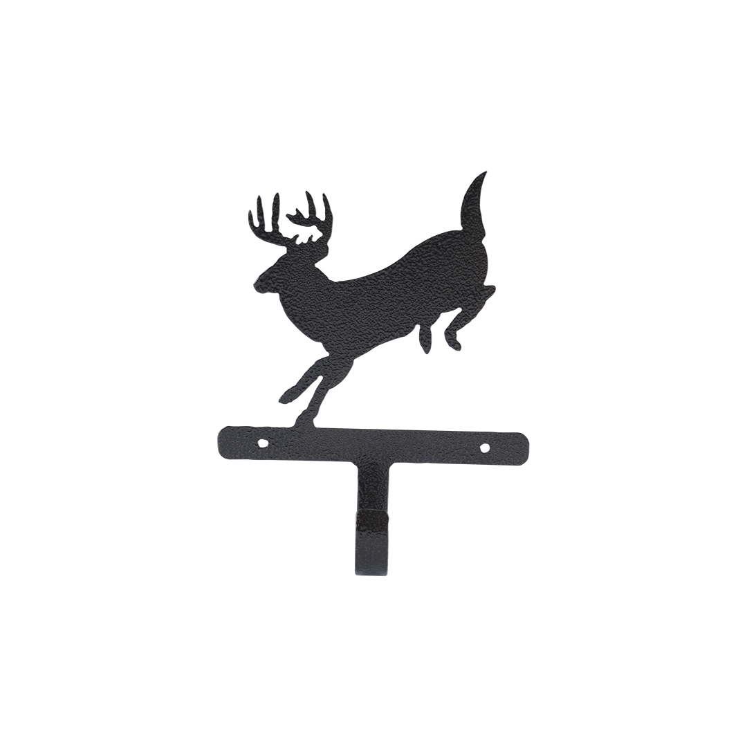 Leaping Buck Key Holder - Textured Black Steel - Coppervein, hand-made steel by Allwayz Mags
