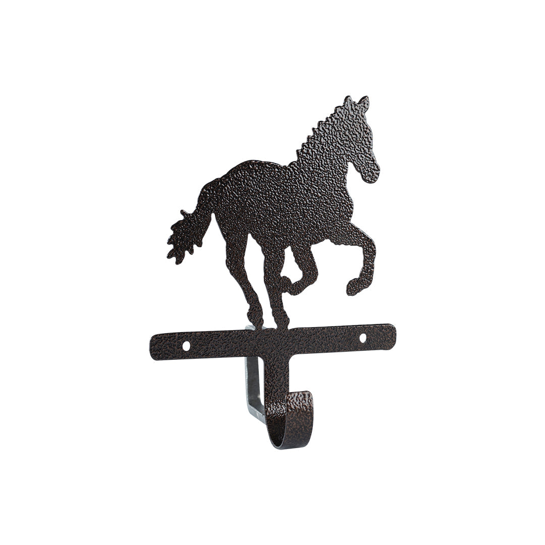 Rearing Horse Key Holder - Textured Black Steel - Coppervein, hand-made steel by Allwayz Mags
