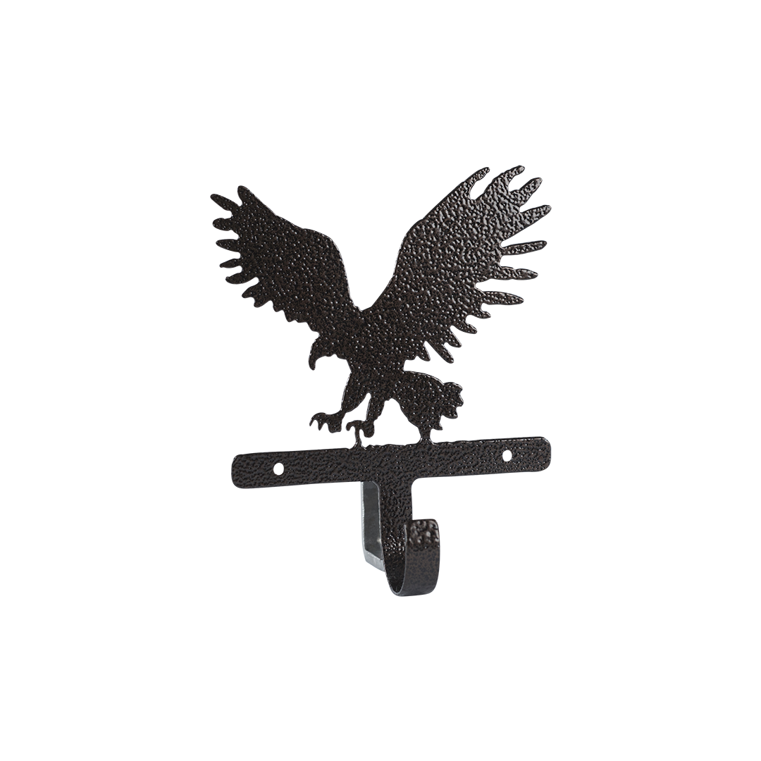 Wall Hook - Textured Black Steel - Coppervein, hand-made steel by Allwayz Mags