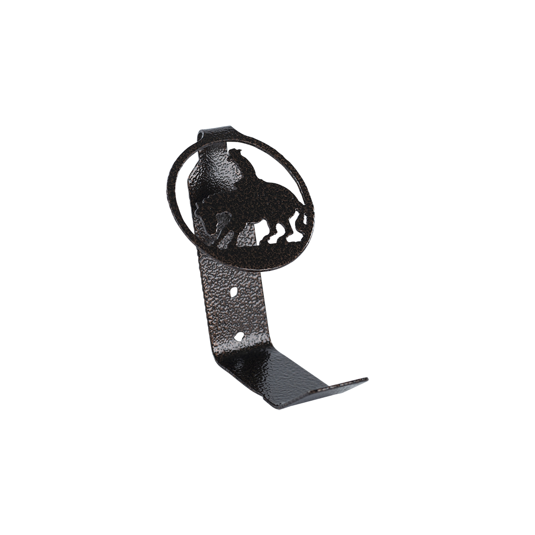 Bull Rider Hat Hook - Textured Black Steel - Coppervein, hand-made steel by Allwayz Mags