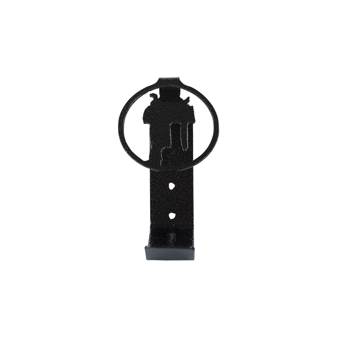 Bronc Rider Hat Hook - Textured Black Steel - Black Hammer, hand-made steel by Allwayz Mags