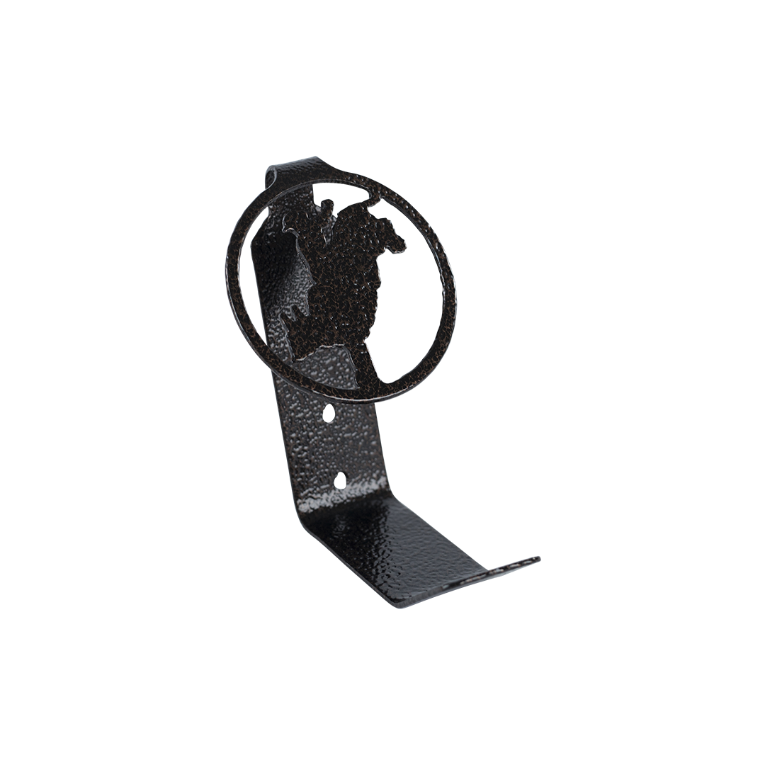 Praying Cowboy Hat Hook - Textured Black Steel - Coppervein, hand-made steel by Allwayz Mags