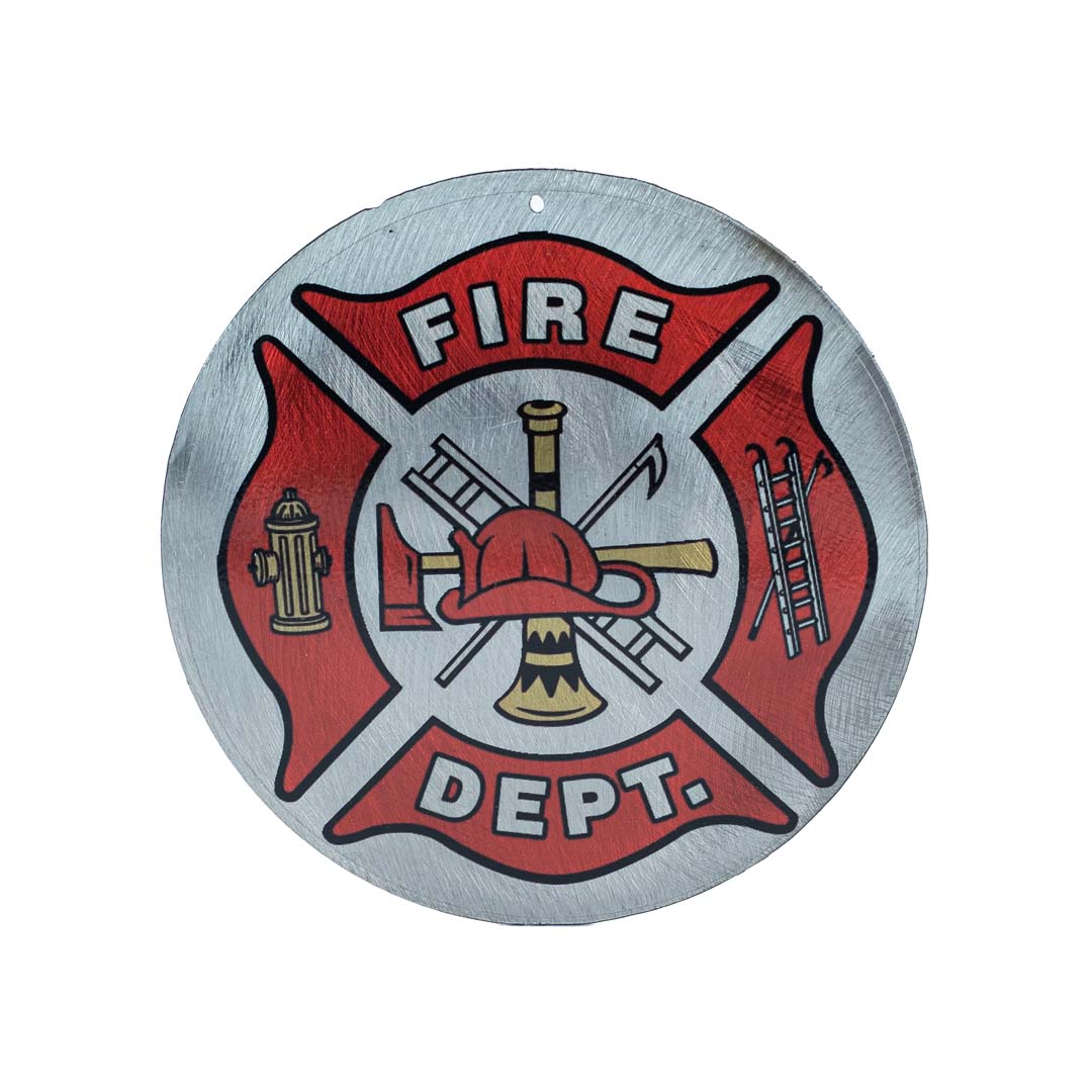 Fire Department Silver Magnet