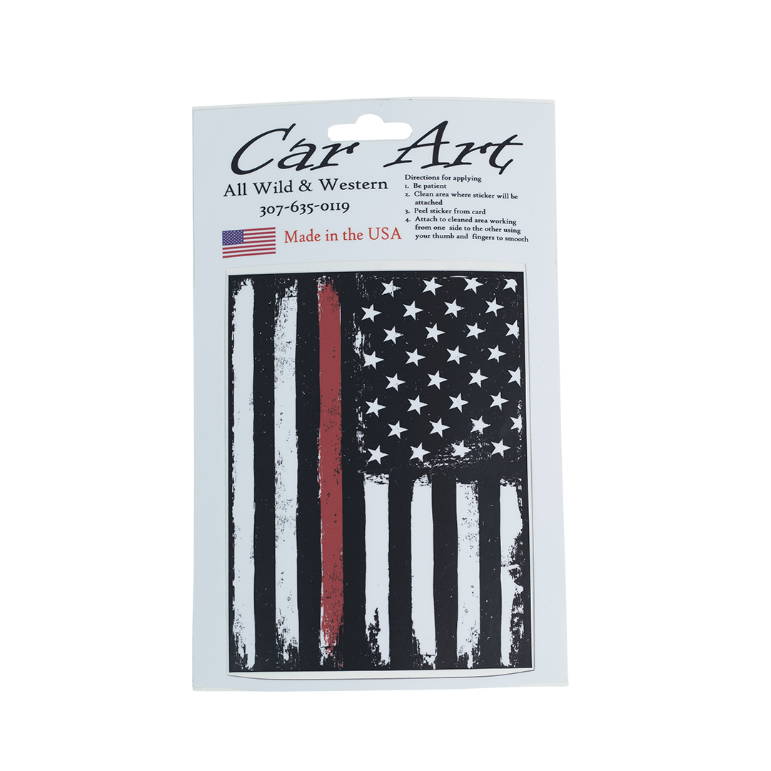 Flag (Red Line) - Vinyl Decal