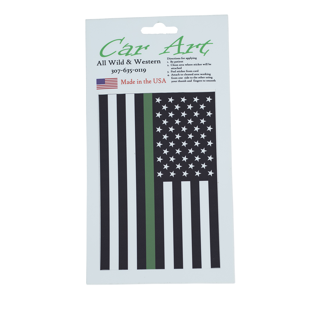 Flag (Green Line) - Vinyl Decal