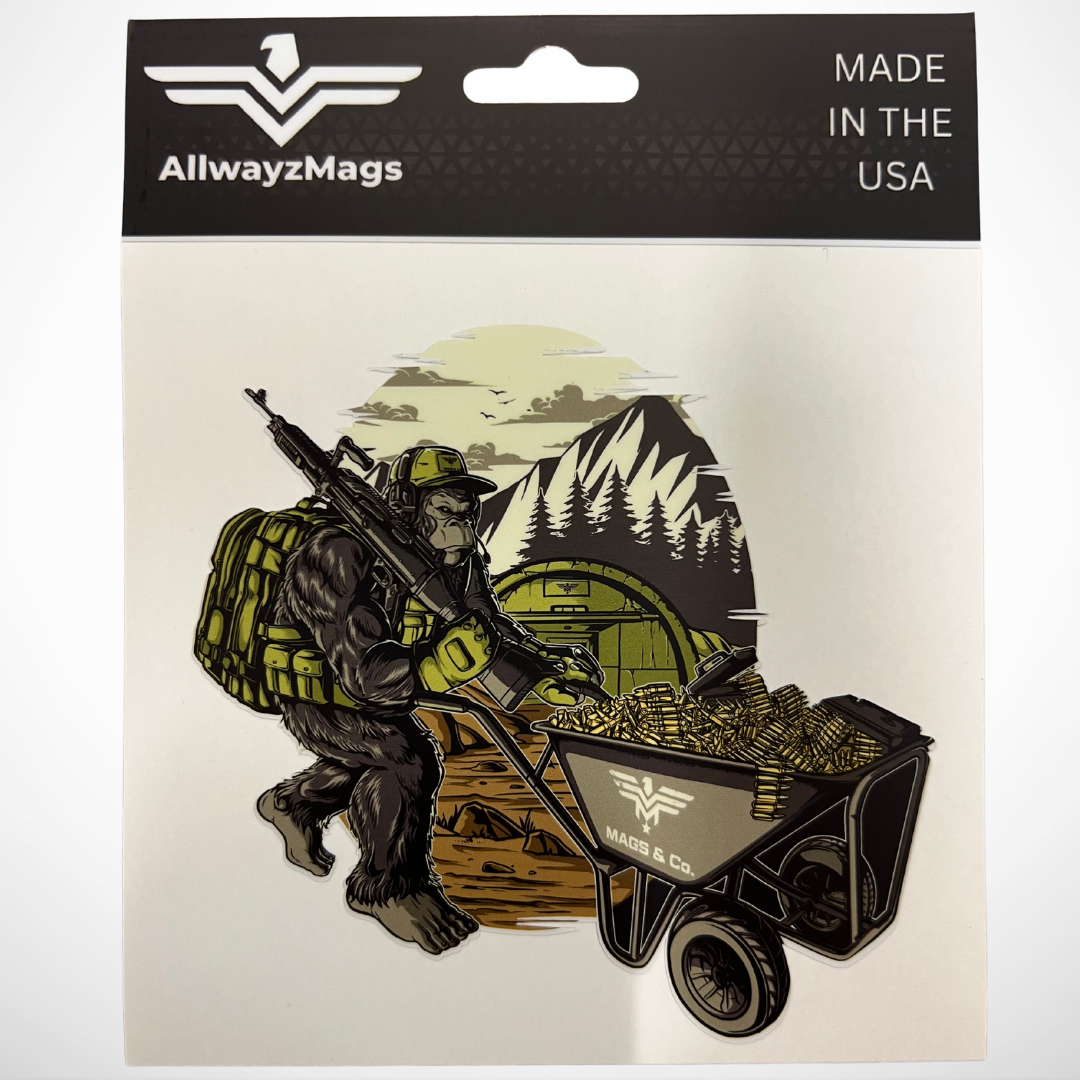Gunner Gorilla Bunker Mags & Co - Vinyl Decal