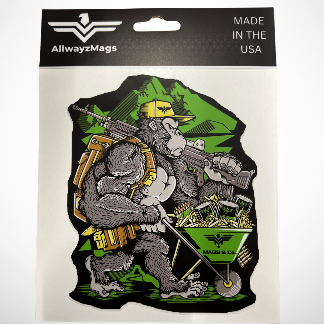 Gunner Gorilla Green Mags & Co - Vinyl Decal