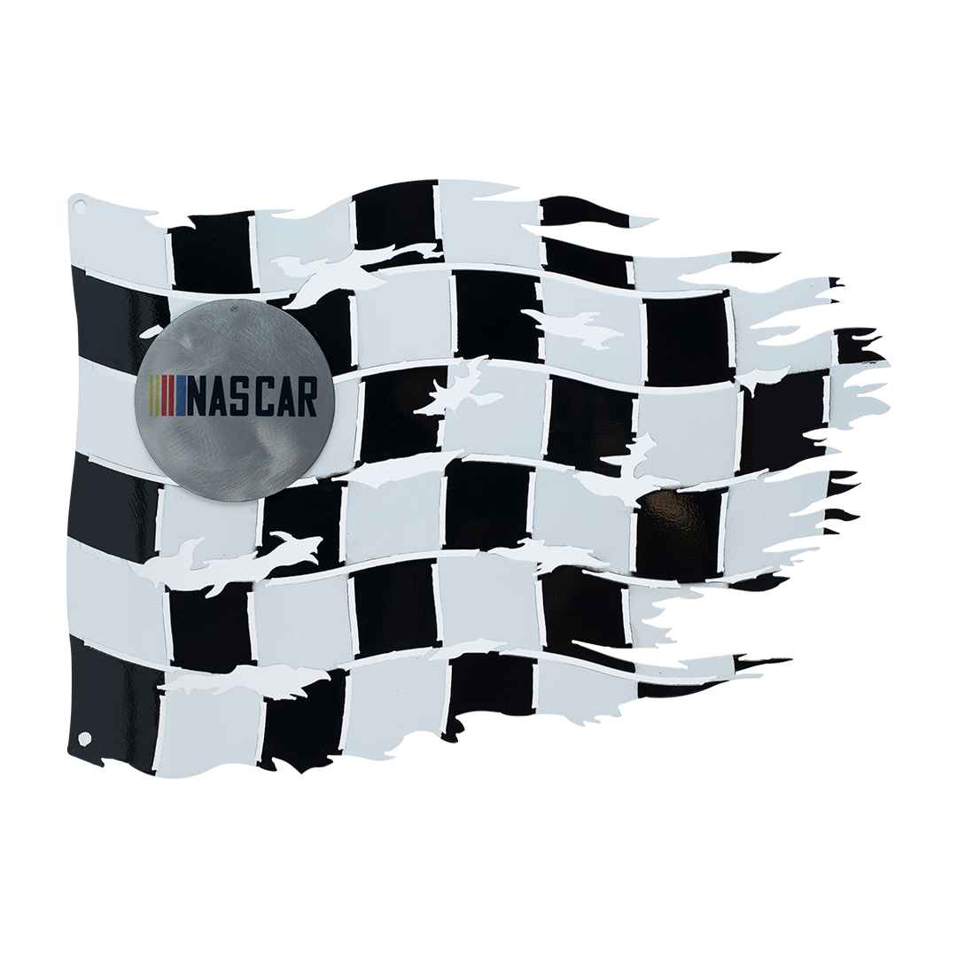 Nascar Checkered Flag - Metal Sign