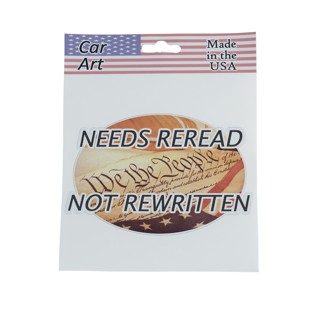 Needs Reread/Not Rewritten - Vinyl Decal