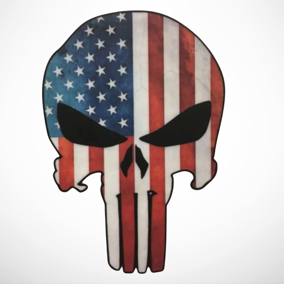 Punisher Red White and Blue - Vinyl Decal