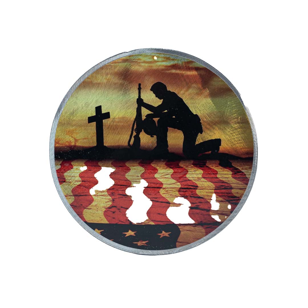 Flag magnet - Praying Soldier