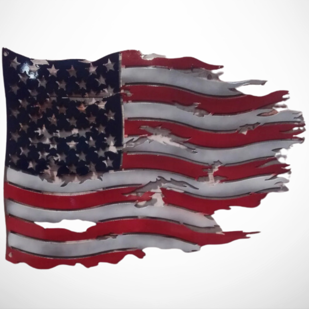 USA tattered Flag (Red, White and Blue) Old Glory
