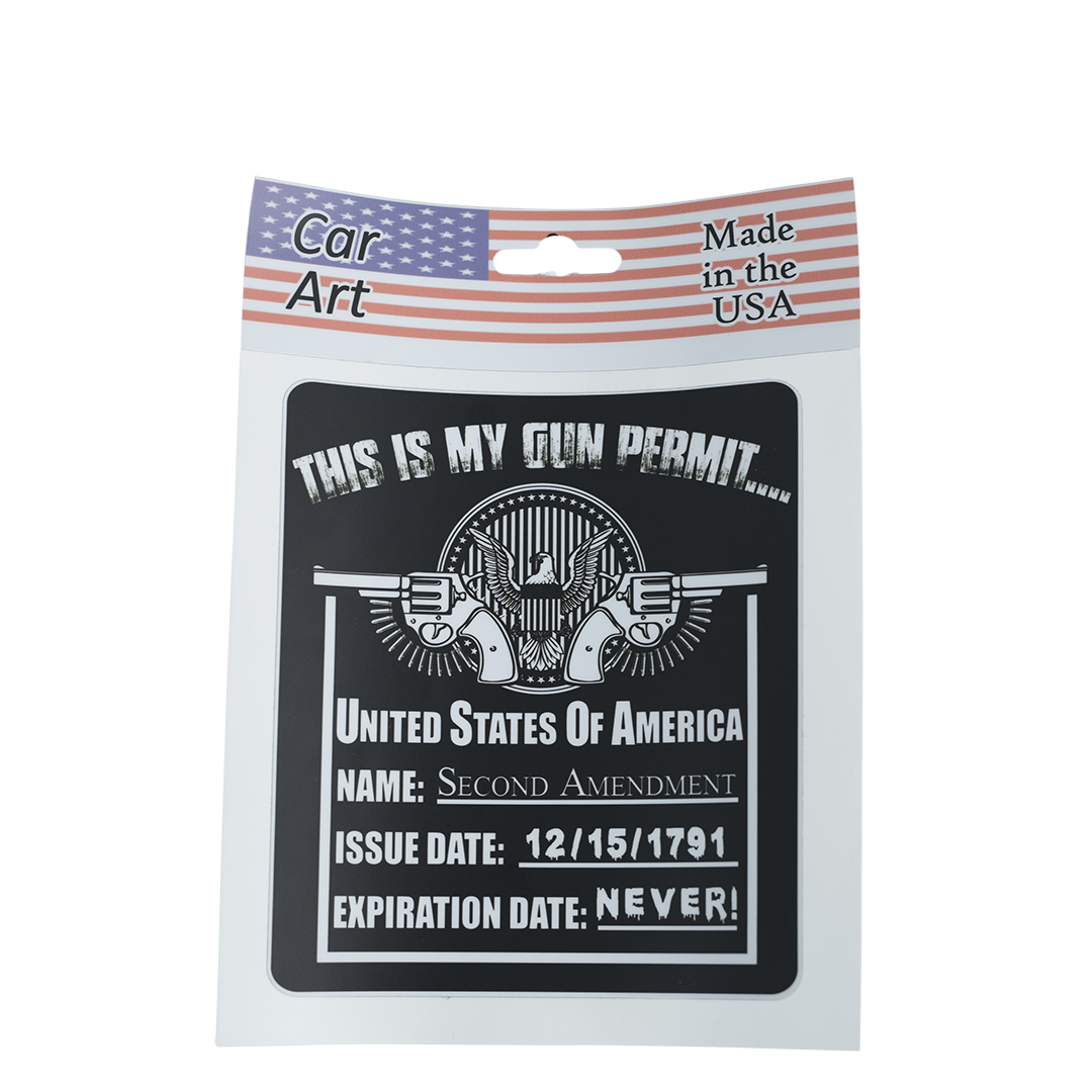 This Is My Gun Permit - Vinyl Decal