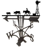 WINDMILL METAL WEATHERVANE