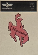 Bronc Wyoming Pink - Vinyl Decal