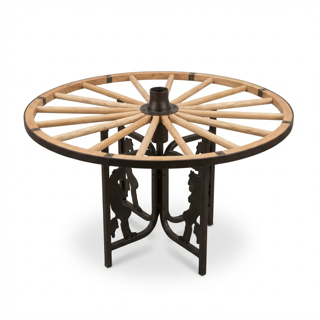 Wagon Wheel Table