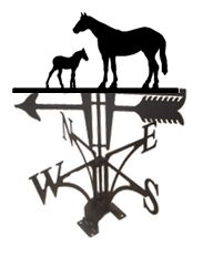 HORSE-COLT METAL WEATHERVANE