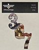 307 Diagonal Bronc Antiqued RWB - Vinyl Decal