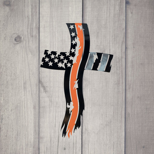 Cross flag - Gold Line