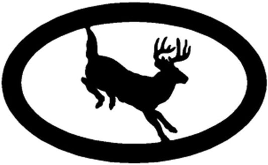 WHITETAIL OVAL METAL WALL HANGING