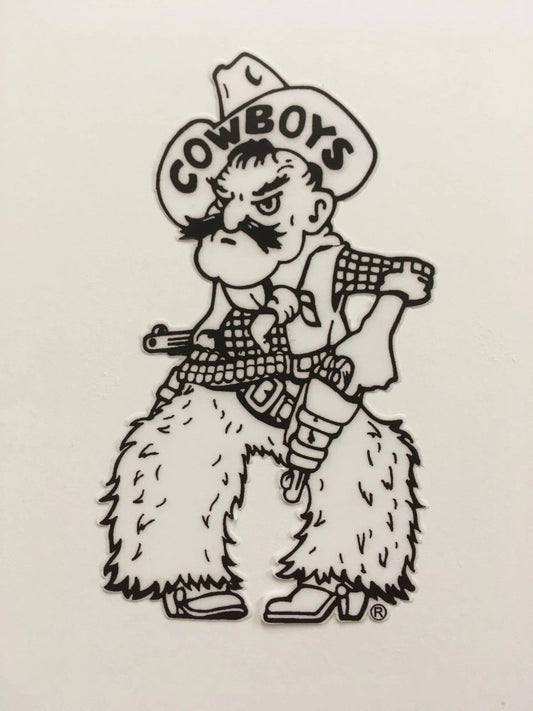Pistol Pete Black & White - Decals