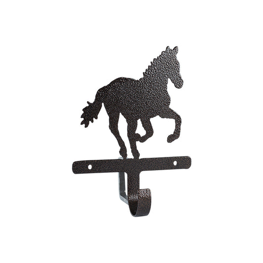 Rearing Horse Key Holder - Textured Black Steel - Coppervein, hand-made steel by Allwayz Mags