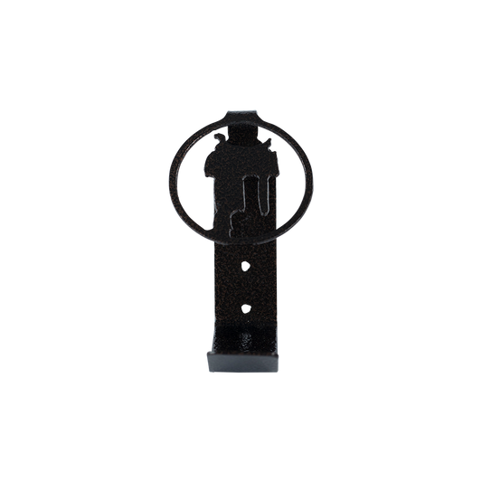 Bronc Rider Hat Hook - Textured Black Steel - Black Hammer, hand-made steel by Allwayz Mags