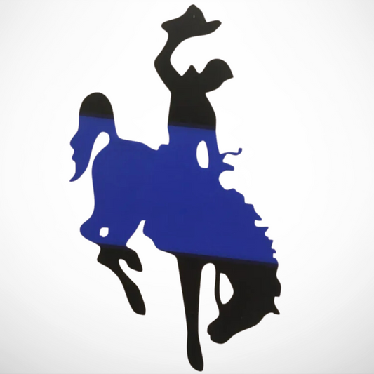 Bronc Black & Blue - Vinyl Decal