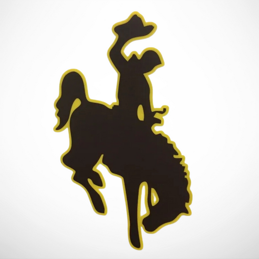 Bronc Brown & Gold - Vinyl Decal