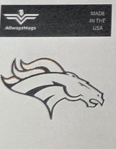 Denver Bronco Black Outline - Vinyl Decal