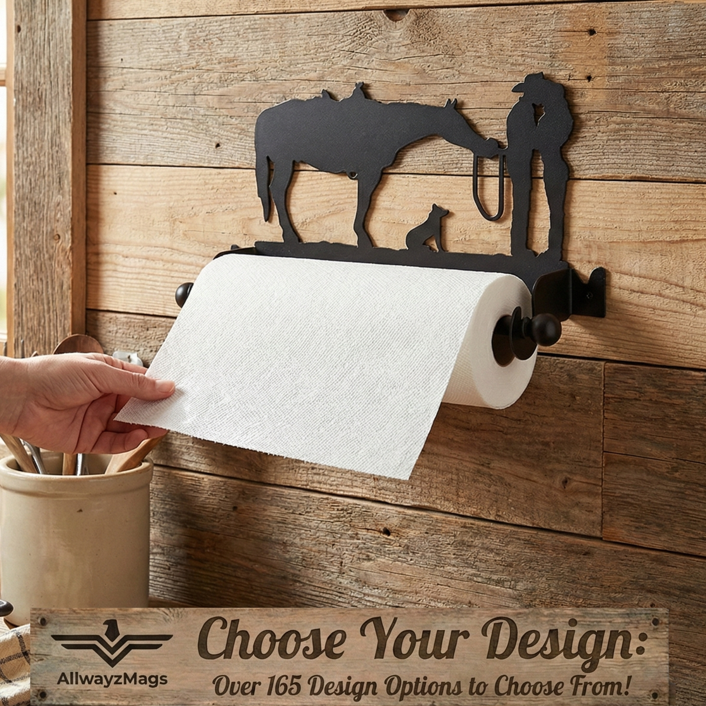 Paper Towel - Wall Mount Single Silhouette W/ Bar - Western Life