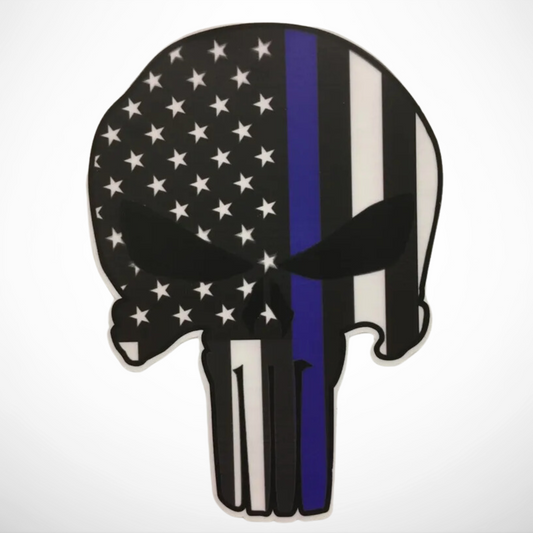 Punisher Skull Blue - Vinyl Decal