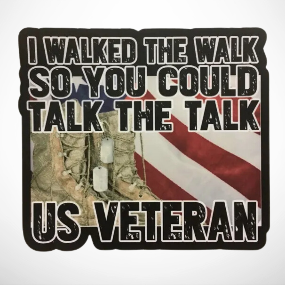 Veteran - I Walked The Line - Vinyl Decal