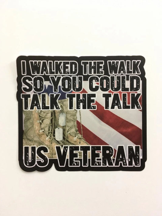 Veteran - I Walked The Walk - Decals