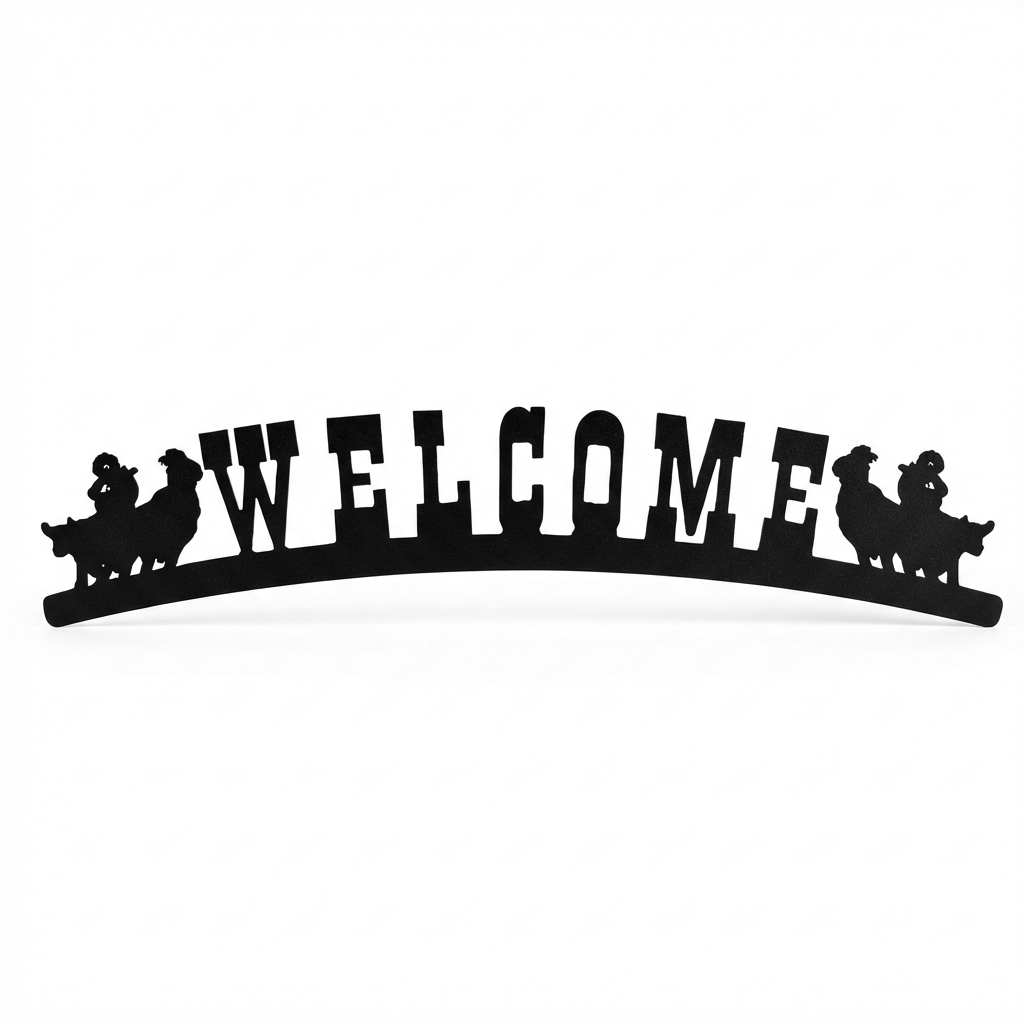 Arched Welcome Sign Team Ropers