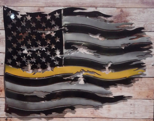 USA Gold Line Dispatcher Flag