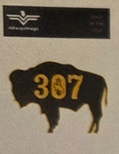 Buffalo 307 Brown - Vinyl Decal