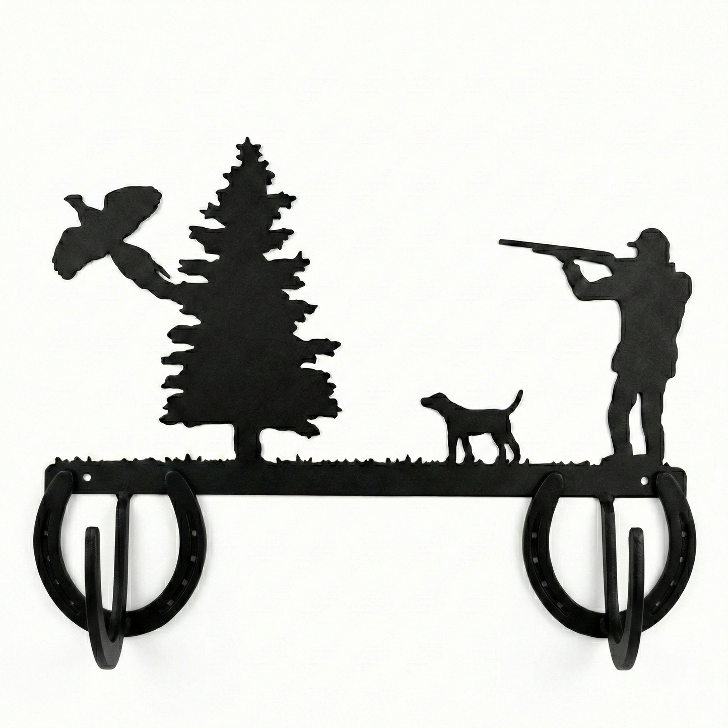 Two Hook Coat Rack - Horseshoe Style Hook