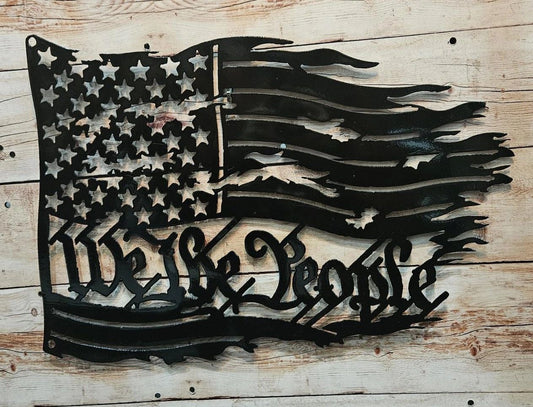 We The People Black Flag
