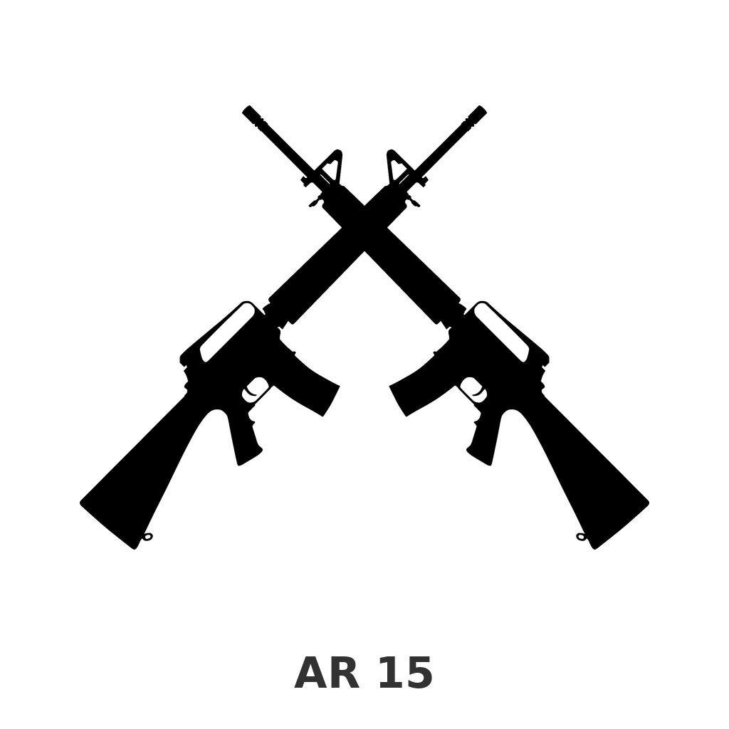 AR 15 design silhouette – Arched Welcome Sign (photo coming soon)