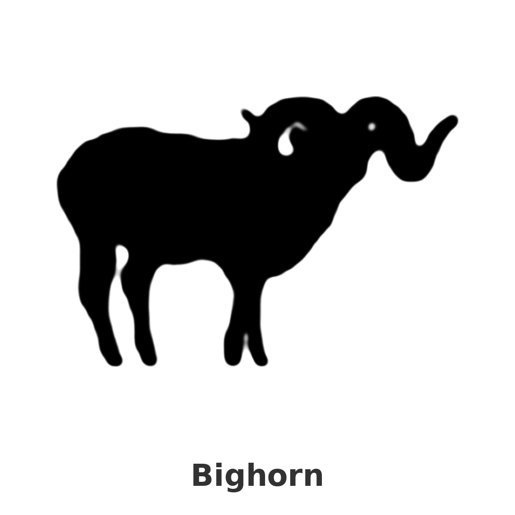 Bighorn design silhouette – Arched Welcome Sign (photo coming soon)