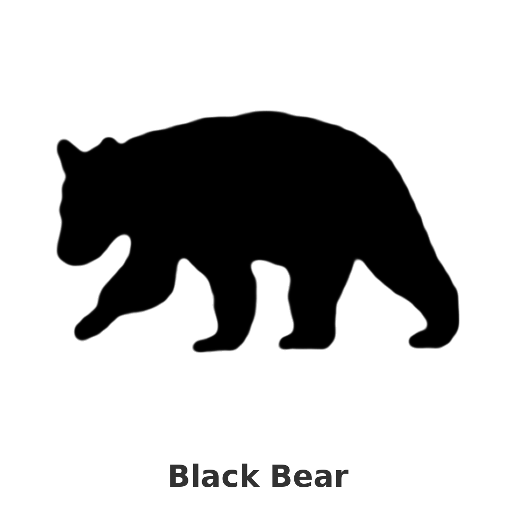 Black Bear design silhouette – Arched Welcome Sign (photo coming soon)