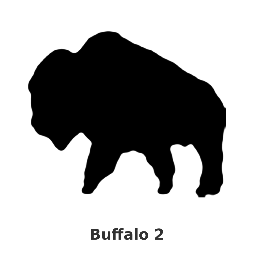 Buffalo 2 design silhouette – Arched Welcome Sign (photo coming soon)